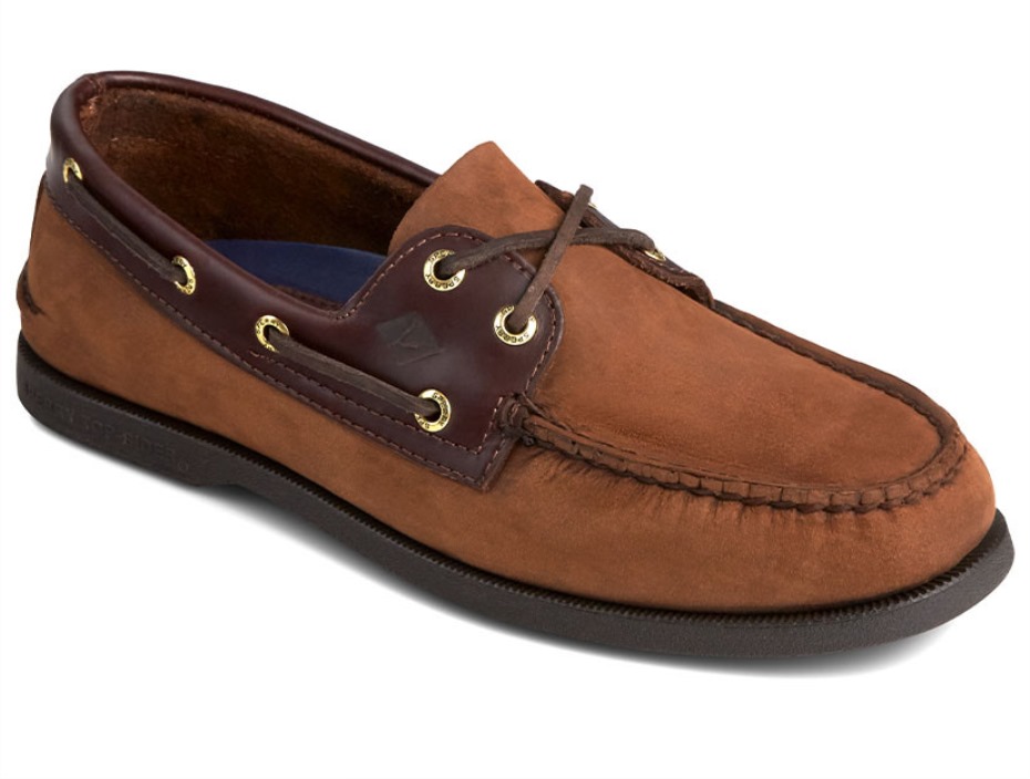 Náutico De Hombre Original Auténtico Con 2 Ojales Marrón Sperry