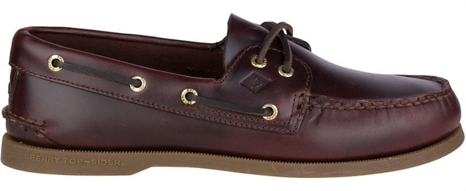 Sperry - Náutico Ancho De 2 Ojales Auténtico Original Para Hombre Marrón