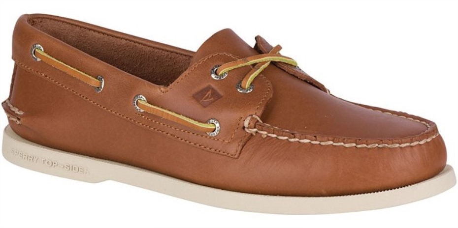 Náutico De Hombre Original Auténtico Con 2 Ojales Tostado Sperry