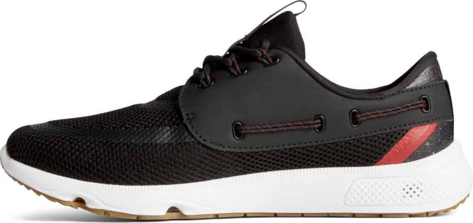 Zapatilla 7 Seas 3 Ojales Negro Sperry