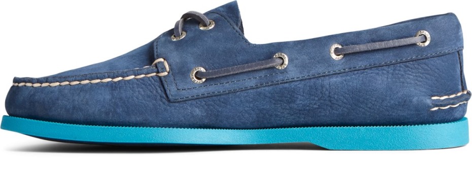 Náutico Suela 2 Ojos Original Auténtico Azul Marino Sperry