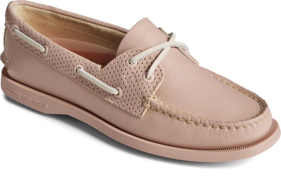 Náutico Original Auténtico Con 2 Argollas Perforadas Rosa Sperry