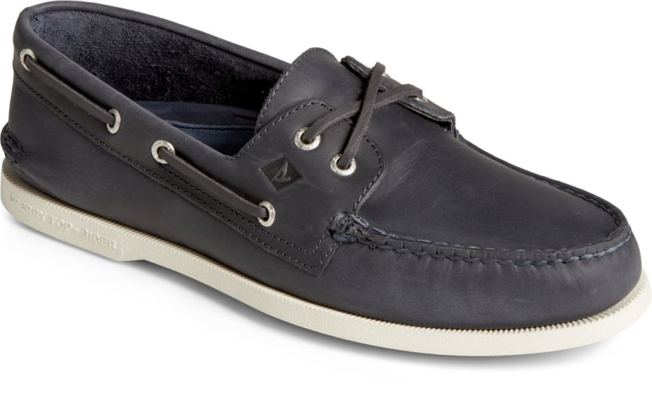 Auténtico Original Náutico Con Cordones Cruzados Sperry Azul Marino