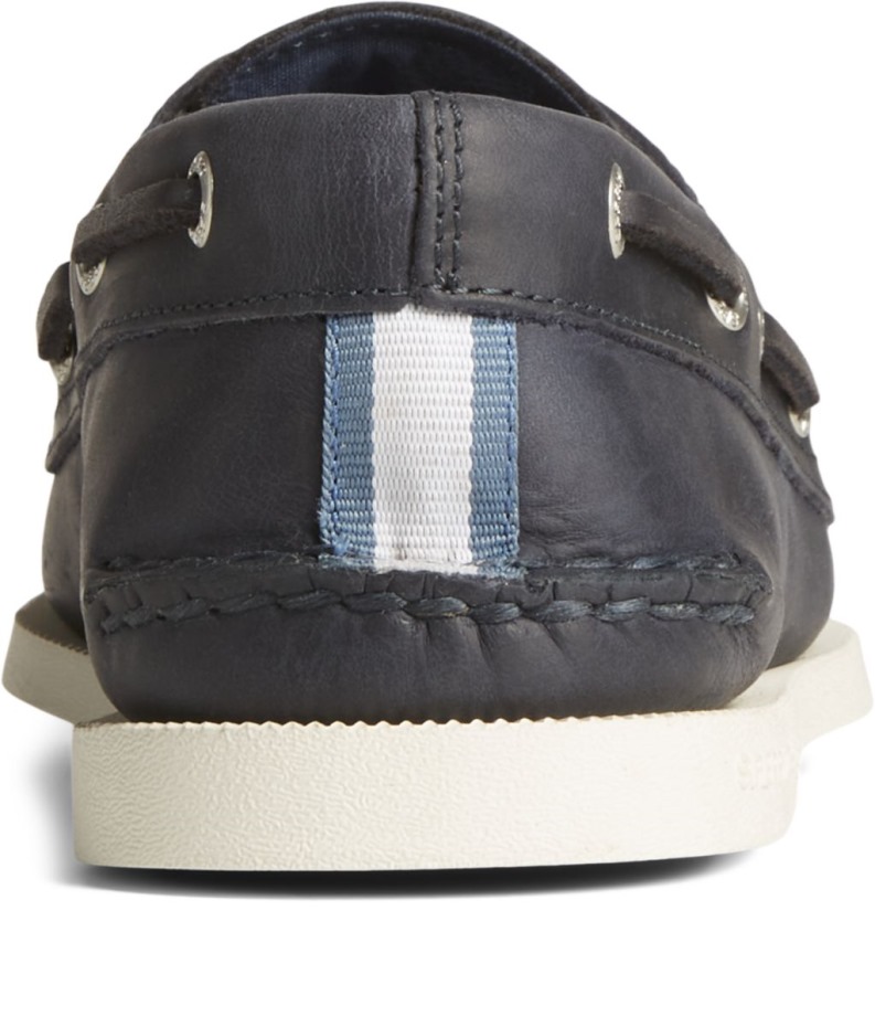 Auténtico Original Náutico Con Cordones Cruzados Sperry Azul Marino