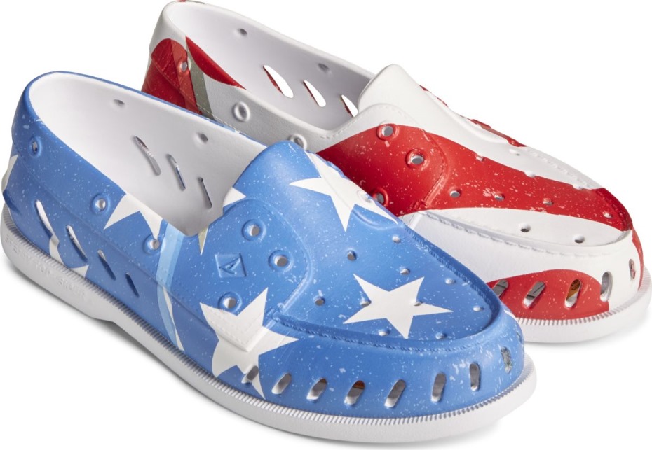 Zapatilla Náutica Americana Float Original Autentica Rojo Blanco Azul Sperry
