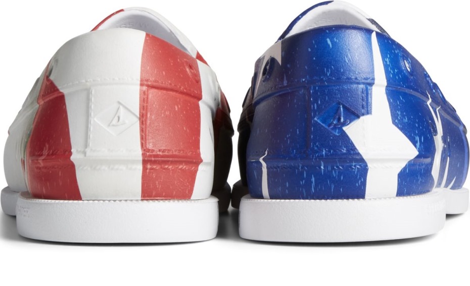 Zapatilla Náutica Americana Float Original Autentica Sperry Rojo Blanco Azul