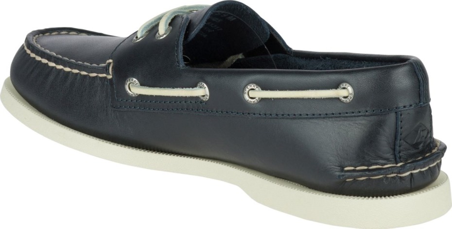 Náutico Auténtico Original En Piel Azul Marino Sperry