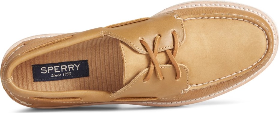 Auténtico Y Original Vibram 3-eye Náutico Sperry Tan
