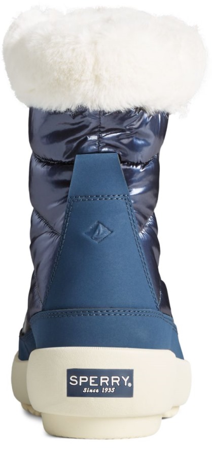 Bota De Nailon Con Brillo Bearing Plushwave Azul Marino Sperry