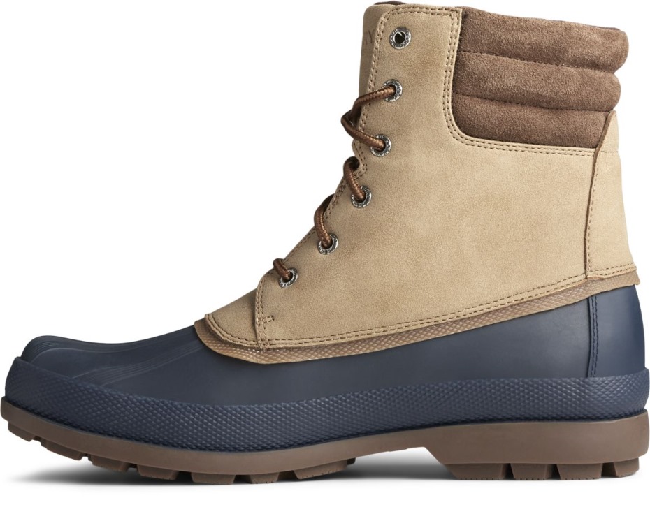 Bota De Pato De Bahía Fría Thinsulate Sperry Taupe Azul Marino