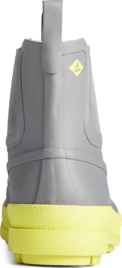 Botas Chelsea De Goma Cold Bay Gris Amarillo Sperry