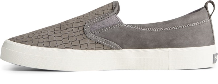 Crest Twin Gore Plushwave Piel De Serpiente Sin Cordones En La Zapatilla De Deporte Gris Sperry