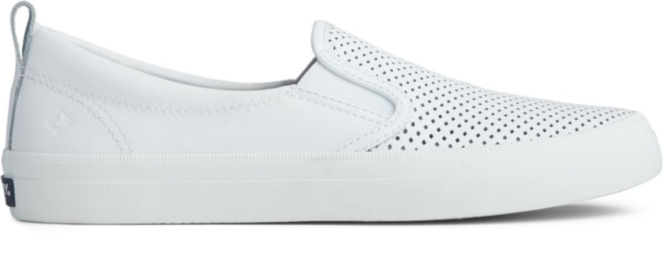 Zapatilla Sin Cordones Perforada Crest Twin Gore Sperry White