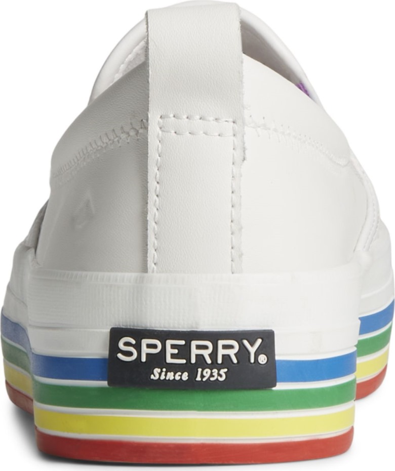 Zapatilla Sin Cordones Crest Twin Gore Platform Pride Sperry White