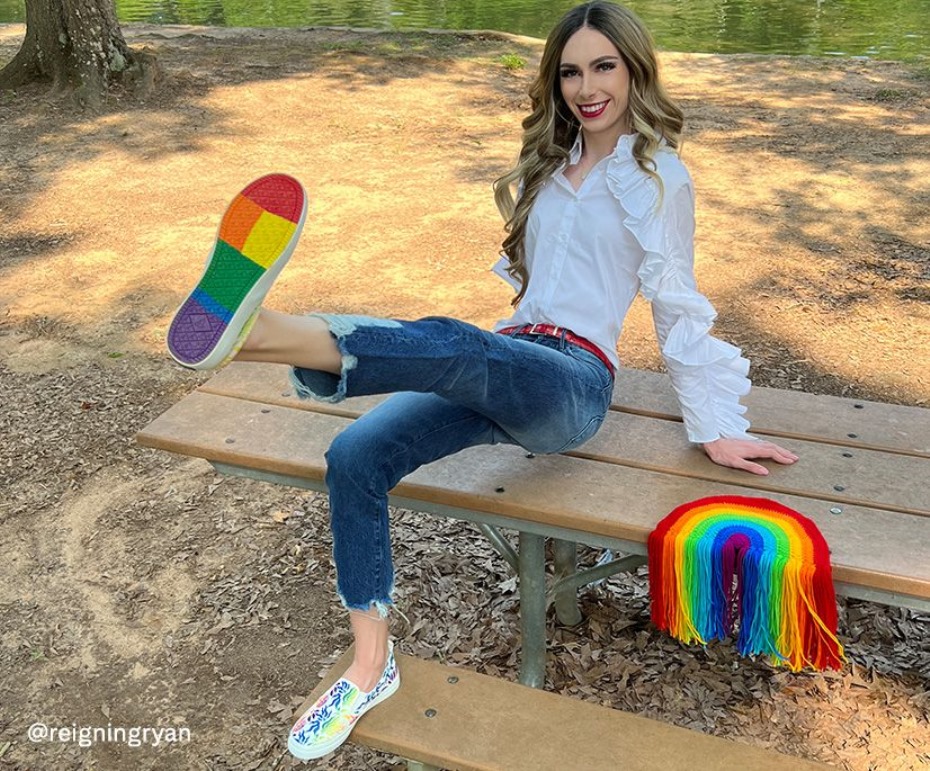 Zapatilla Sin Cordones Crest Twin Gore Pride Blanco Sperry