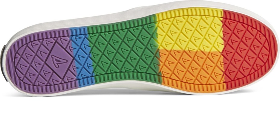 Zapatilla Sin Cordones Crest Twin Gore Pride Blanco Sperry