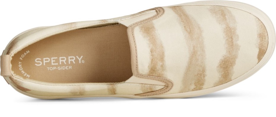 Crest Twin Gore Tie Dye Stripe Zapatilla Taupe Sperry