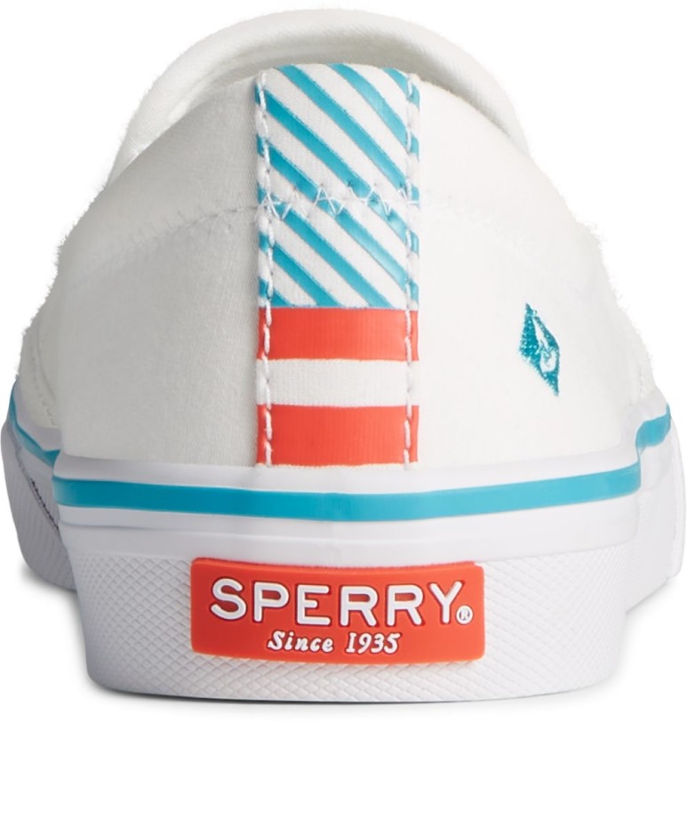 Zapatilla Sin Cordones Crest Twin Gore Twisted Textil Blanco Sperry