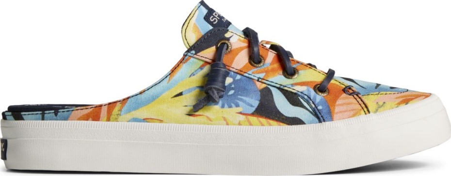 Crest Vibe Coral Floral Mule Zapatillas Azul Marino Multi Sperry