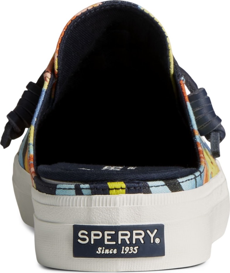 Crest Vibe Coral Floral Mule Zapatillas Azul Marino Multi Sperry