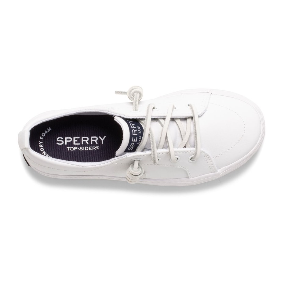 Zapatilla Crest Vibe Júnior Todo Blanco Sperry