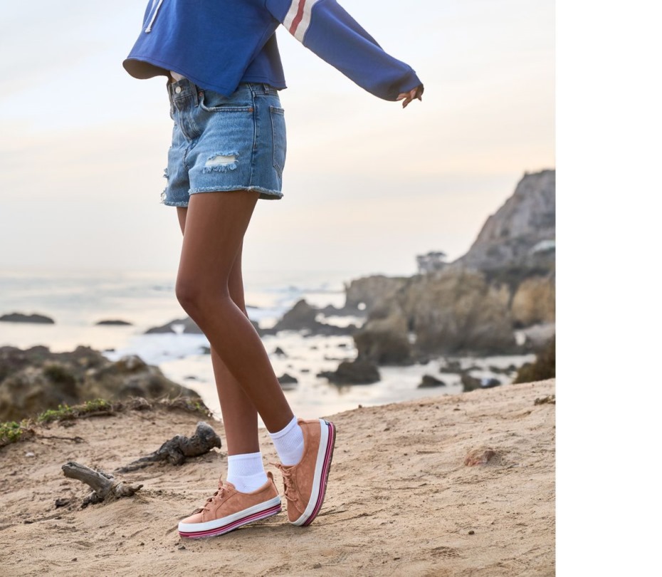 Crest Vibe Plataforma Raya Zapatilla De Deporte Rosa Sperry