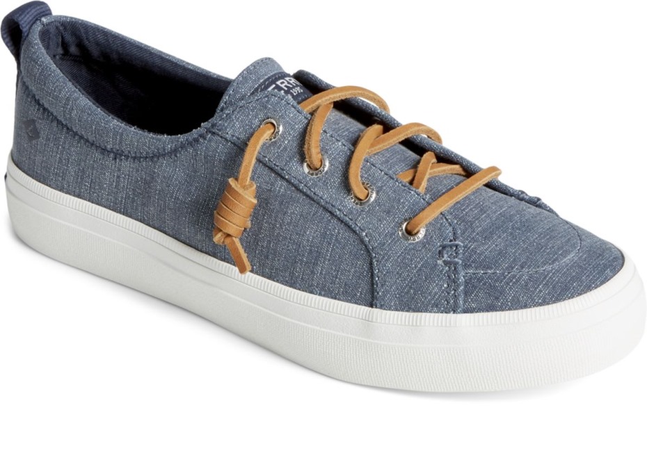 Zapatilla De Deporte Con Rayas Textiles Crest Vibe Sperry Azul Marino