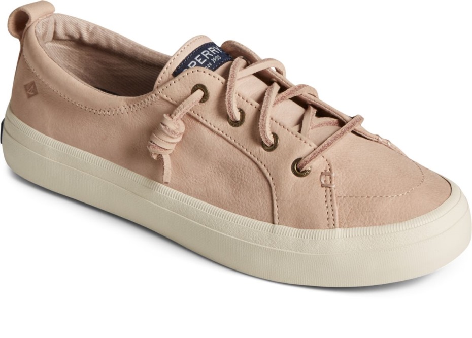 Crest Vibe Zapatillas De Deporte De Cuero Caído Rosa Sperry