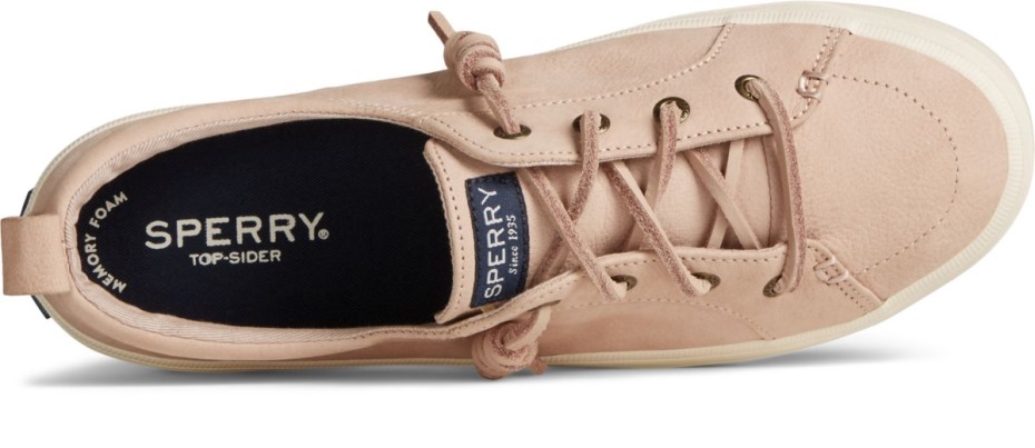 Crest Vibe Zapatillas De Deporte De Cuero Caído Rosa Sperry