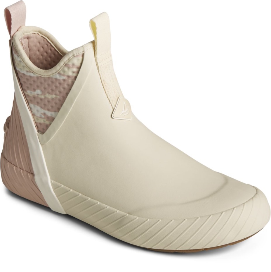 Bota De Cubierta De Tajamar Crema Sperry