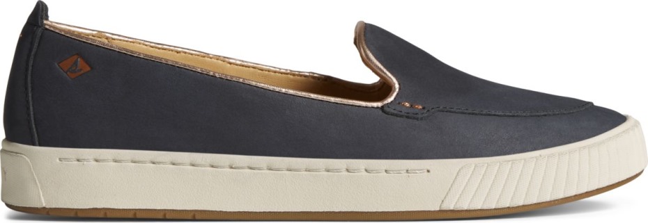 Zapatillas Sin Cordones Con Ancla De Copa Dorada Sperry Negro