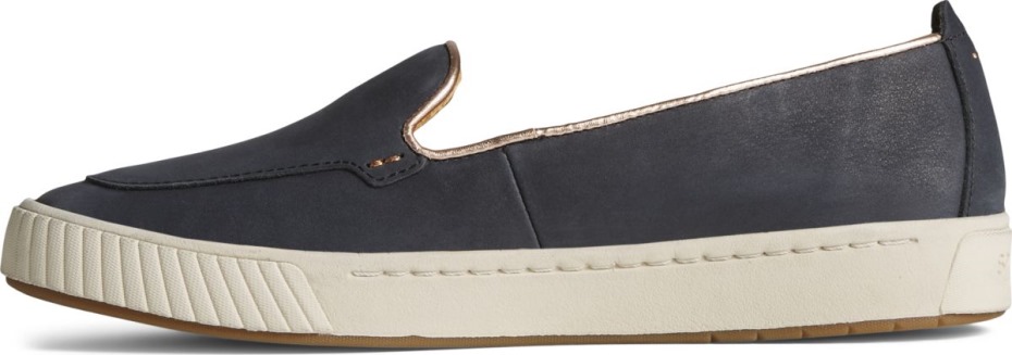 Zapatillas Sin Cordones Con Ancla De Copa Dorada Sperry Negro