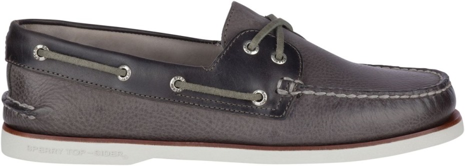 Copa Oro Auténtico Original Rivingston Zapato Náutico Gris Sperry