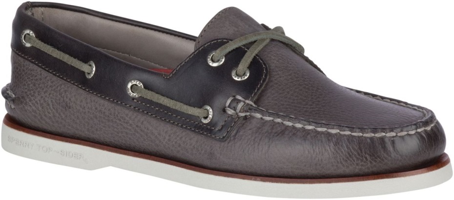 Copa Oro Auténtico Original Rivingston Zapato Náutico Gris Sperry