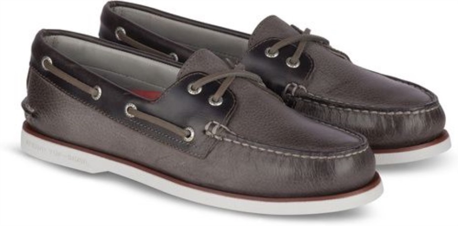 Copa Oro Auténtico Original Rivingston Zapato Náutico Gris Sperry
