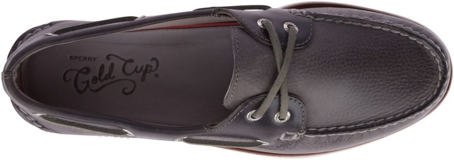 Copa Oro Auténtico Original Rivingston Zapato Náutico Gris Sperry
