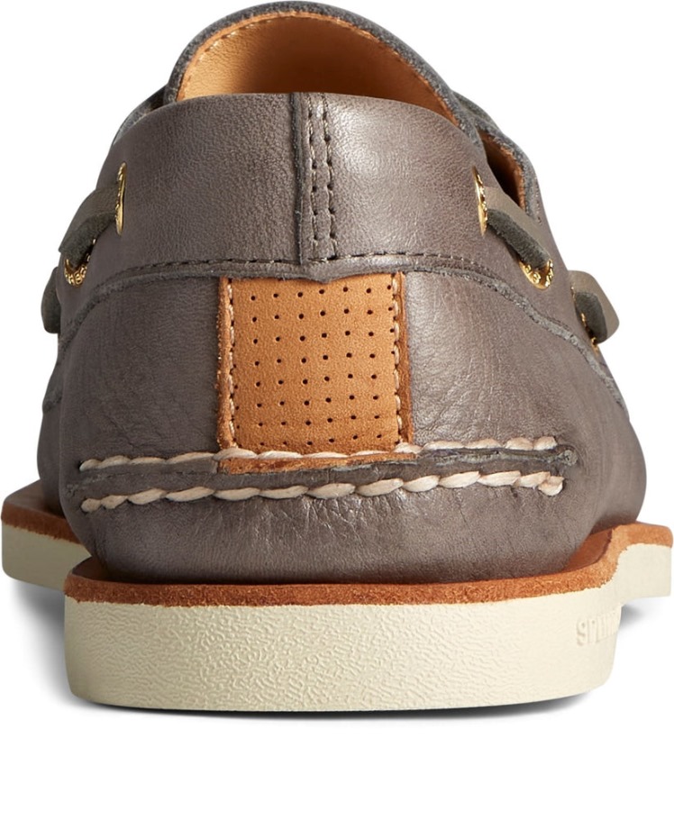 Zapato Náutico De 2 Ojales Dorado Para Hombre Zapatos De Cordones Carbón Sperry