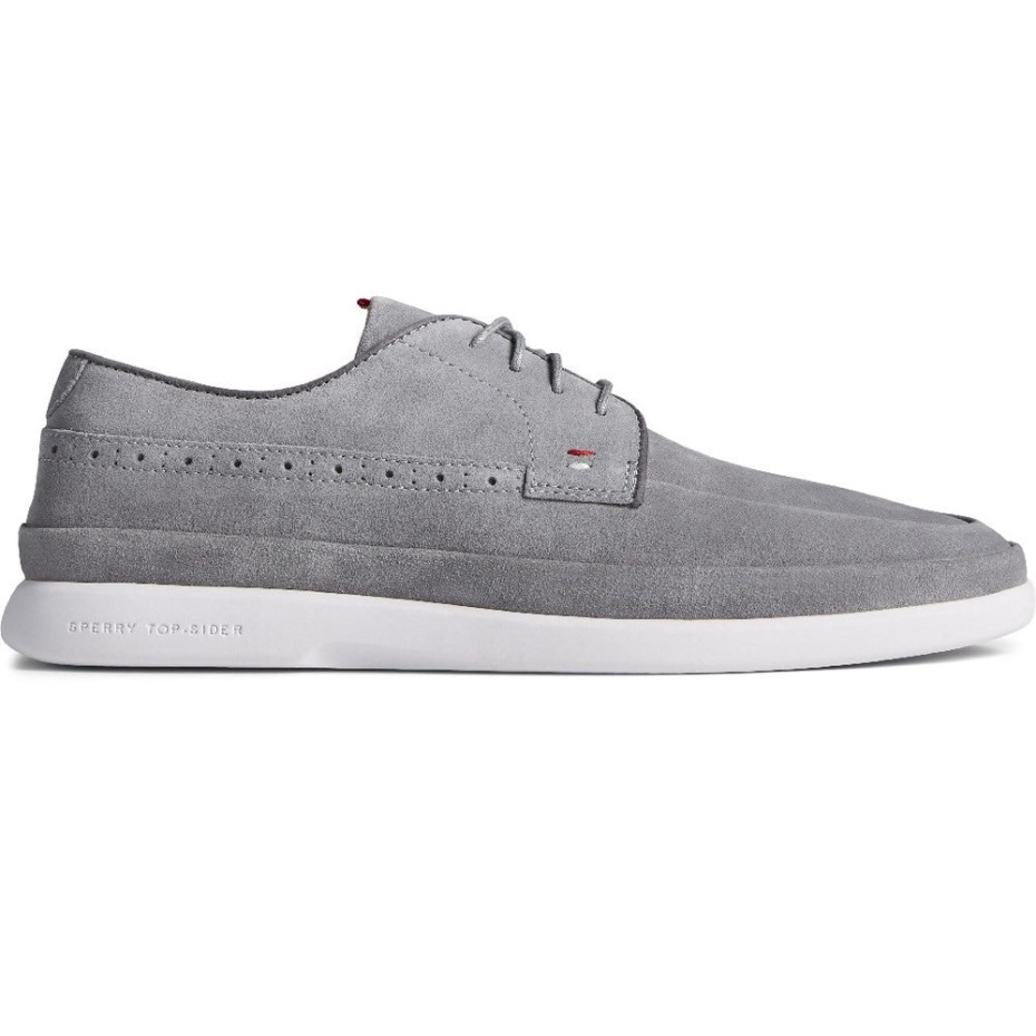 Hombre Oro Cabo Plushwave Encaje Zapatos Sperry Gris