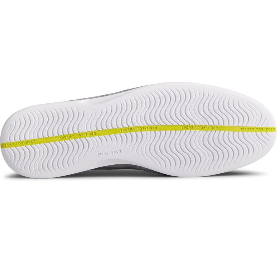 Hombre Oro Cabo Plushwave Encaje Zapatos Sperry Gris