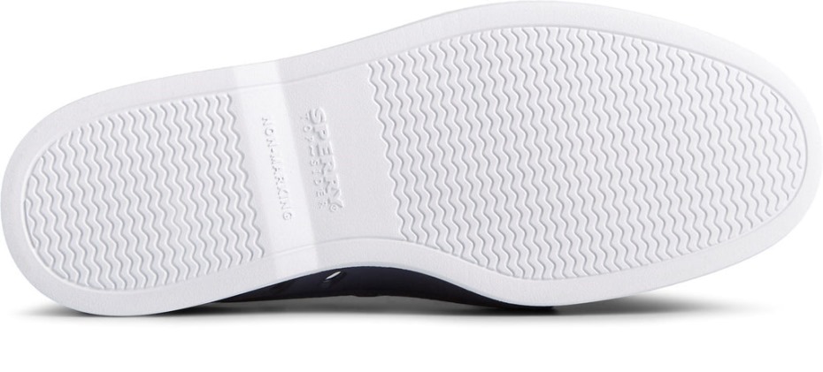 Náutico Flotante Original Auténtico Para Hombre Sperry Azul Marino Blanco