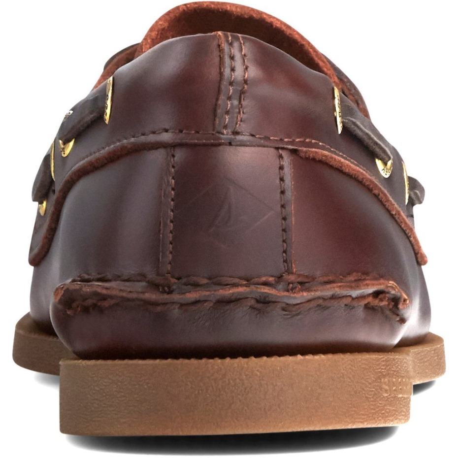 Náutico De Hombre Auténtico Original En Piel Amaretto Sperry