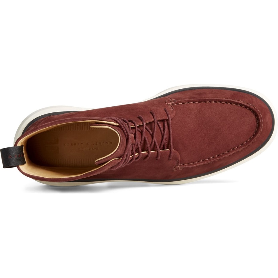 Bota Sperry X John Legend Commodore Plushwave Para Hombre Sperry Oxblood