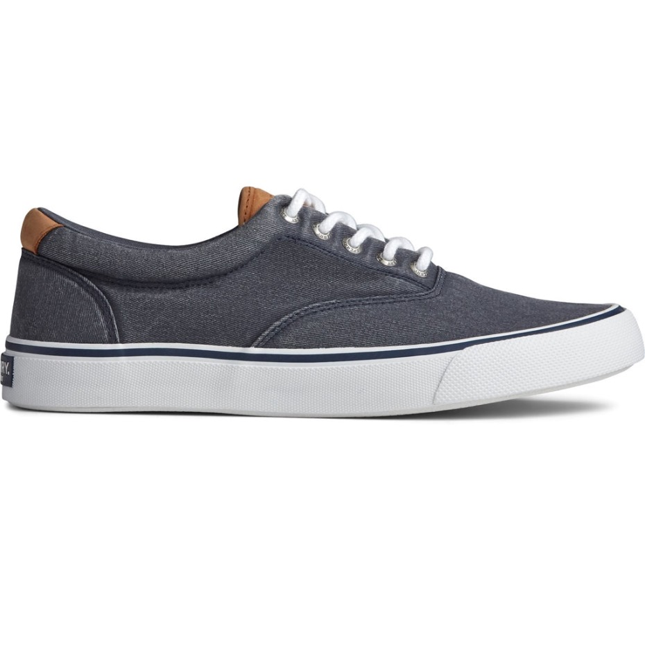 Zapato De Lona Para Hombre Striper Ii Cvo Salt Wash Sperry Navy