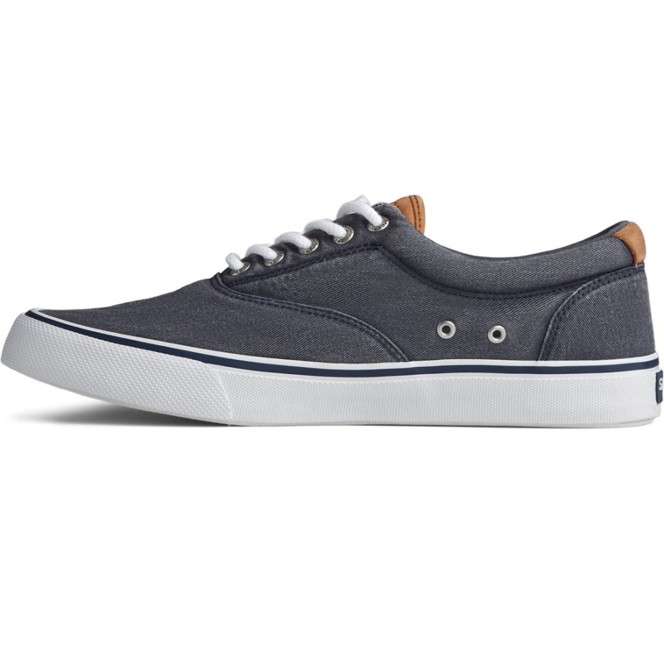 Zapato De Lona Para Hombre Striper Ii Cvo Salt Wash Sperry Navy