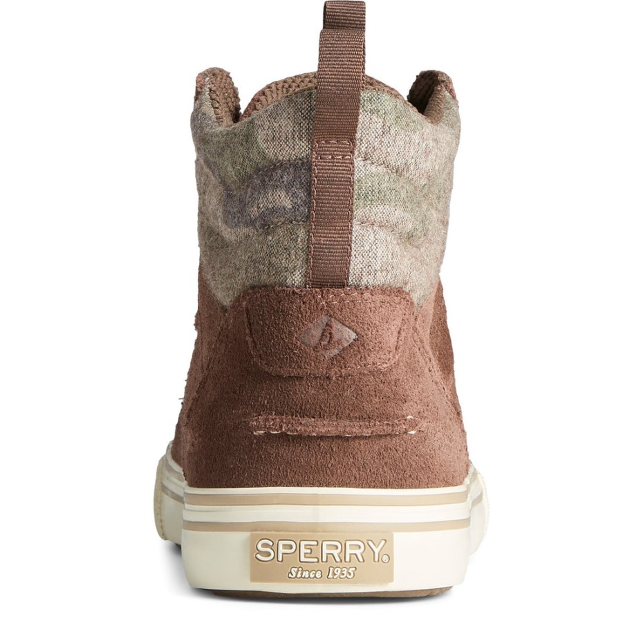 Impermeable De Hombre Striper Storm Excursionista Marrón Camo Sperry