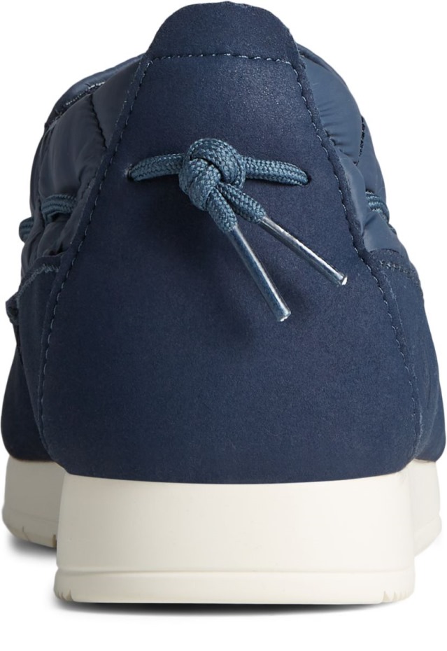 Slip De Nailon Moc-sider En Sperry Azul Marino