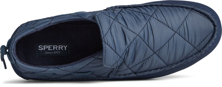 Slip De Nailon Moc-sider En Sperry Azul Marino