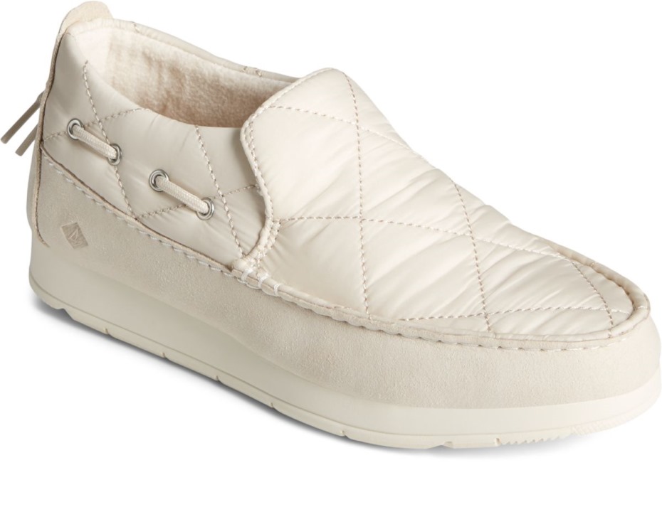 Slip De Nailon Moc-sider En Sperry Blanco