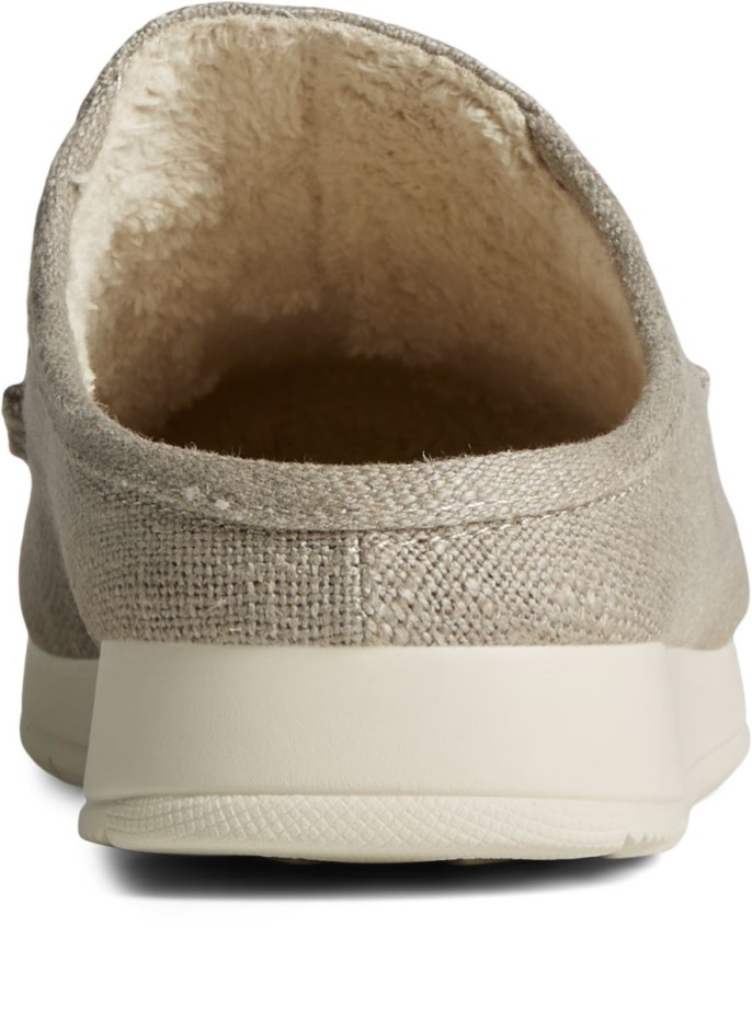 Moc-sider Textil Mule Sperry Taupe