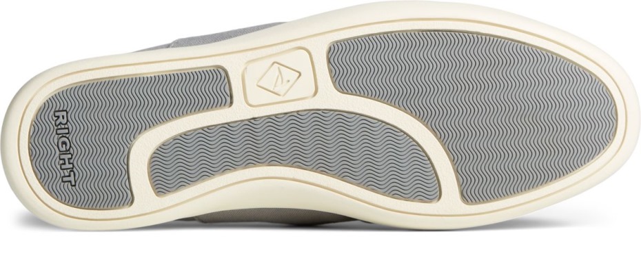 Náuticos De Lona Con 2 Ojales De Los Bancos Exteriores Gris Sperry